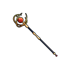 Elven Battle Staff equipment in Anime Expeditions